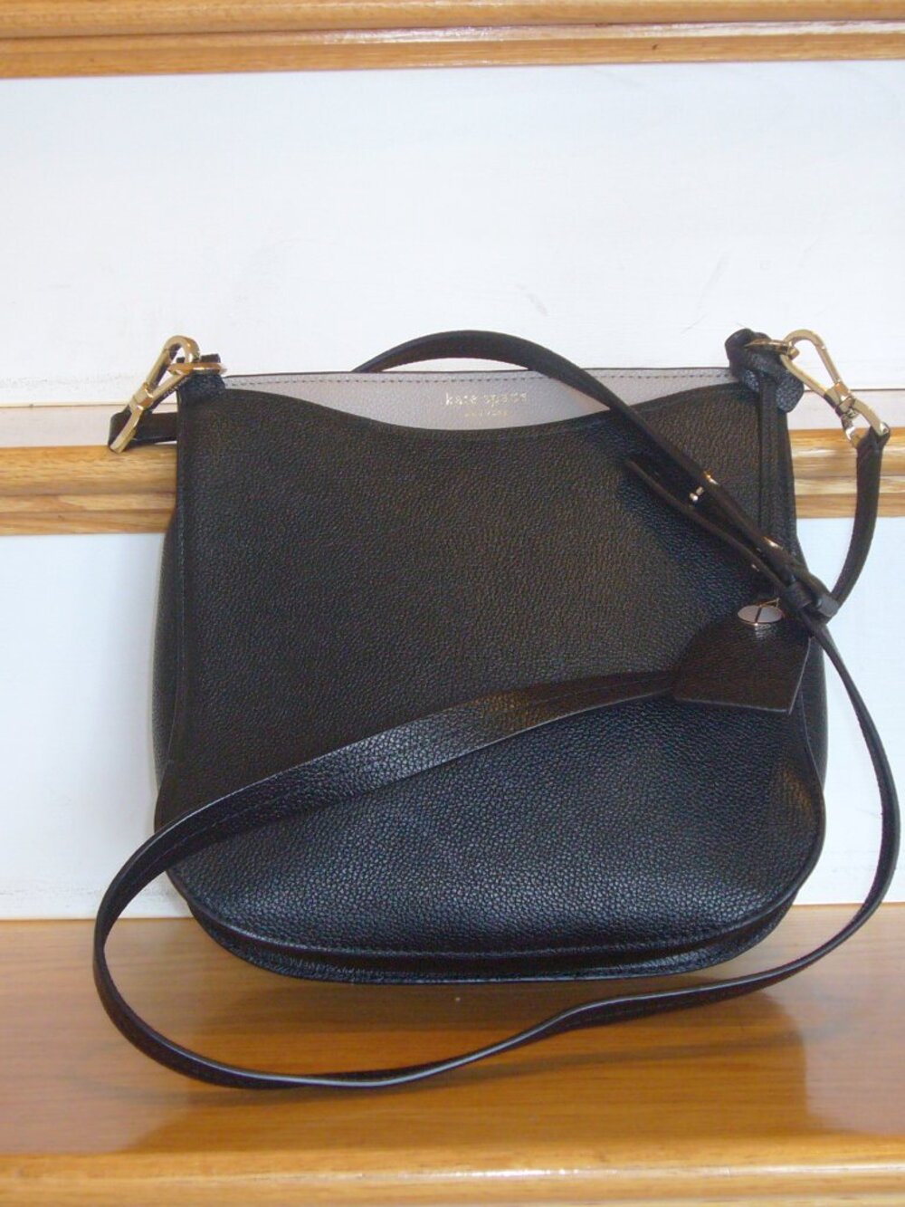 kate spade New York Margaux Large Crossbody Bag Black/Taupe EXCELLENT CONDITION!
